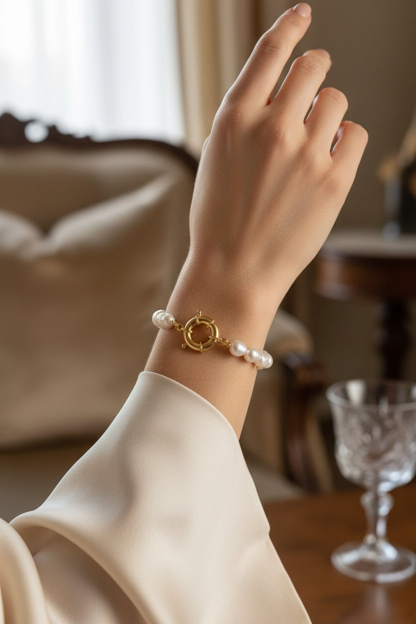 The Malia Pearl Bracelet | THE HUBBELL COLLECTIVE