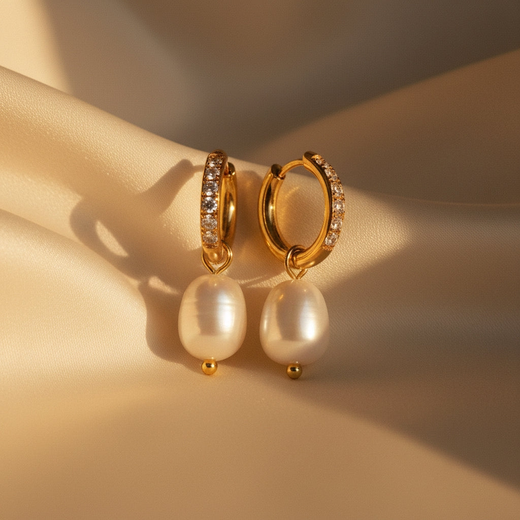 Pearl & Diamond Harmony Earrings | THE HUBBELL COLLECTIVE
