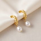 Gold Pearl Crescent Drops | THE HUBBELL COLLECTIVE