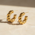 Twisted Rope Hoop Earrings | THE HUBBELL COLLECTIVE