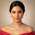 Betsy Pearl Cherry Set | Necklace & Huggie Hoops | THE HUBBELL COLLECTIVE