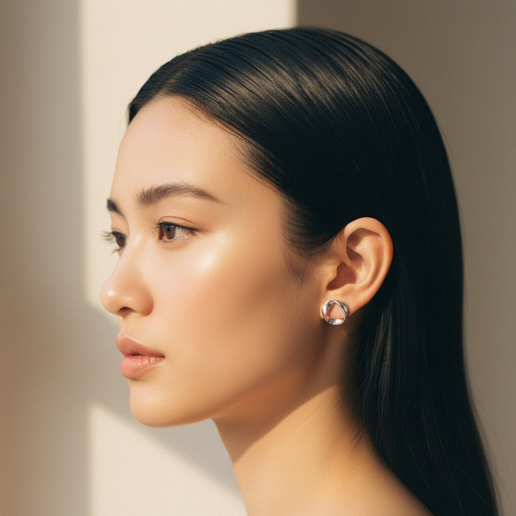 Wavy Stud Earrings | THE HUBBELL COLLECTIVE
