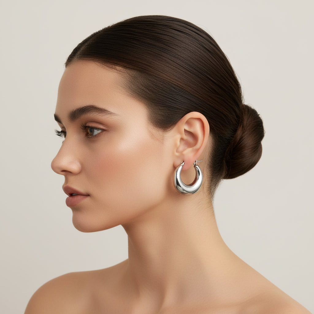 Chunky Hoop Earrings | THE HUBBELL COLLECTIVE