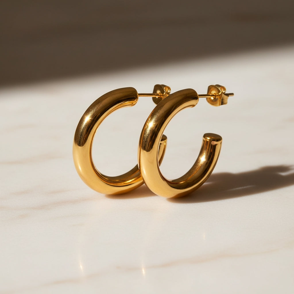 Sleek Crescent Studs | THE HUBBELL COLLECTIVE