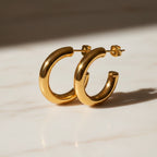 Sleek Crescent Studs | THE HUBBELL COLLECTIVE