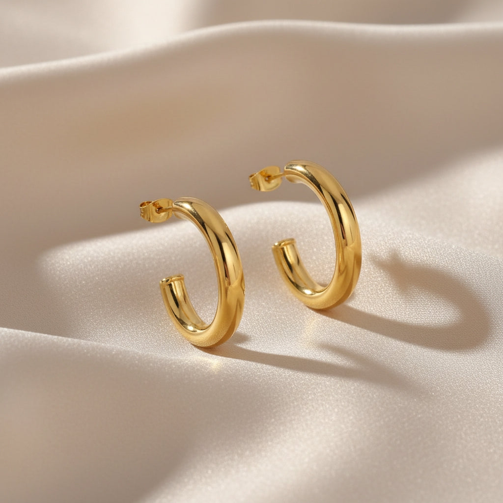 Sleek Crescent Studs | THE HUBBELL COLLECTIVE