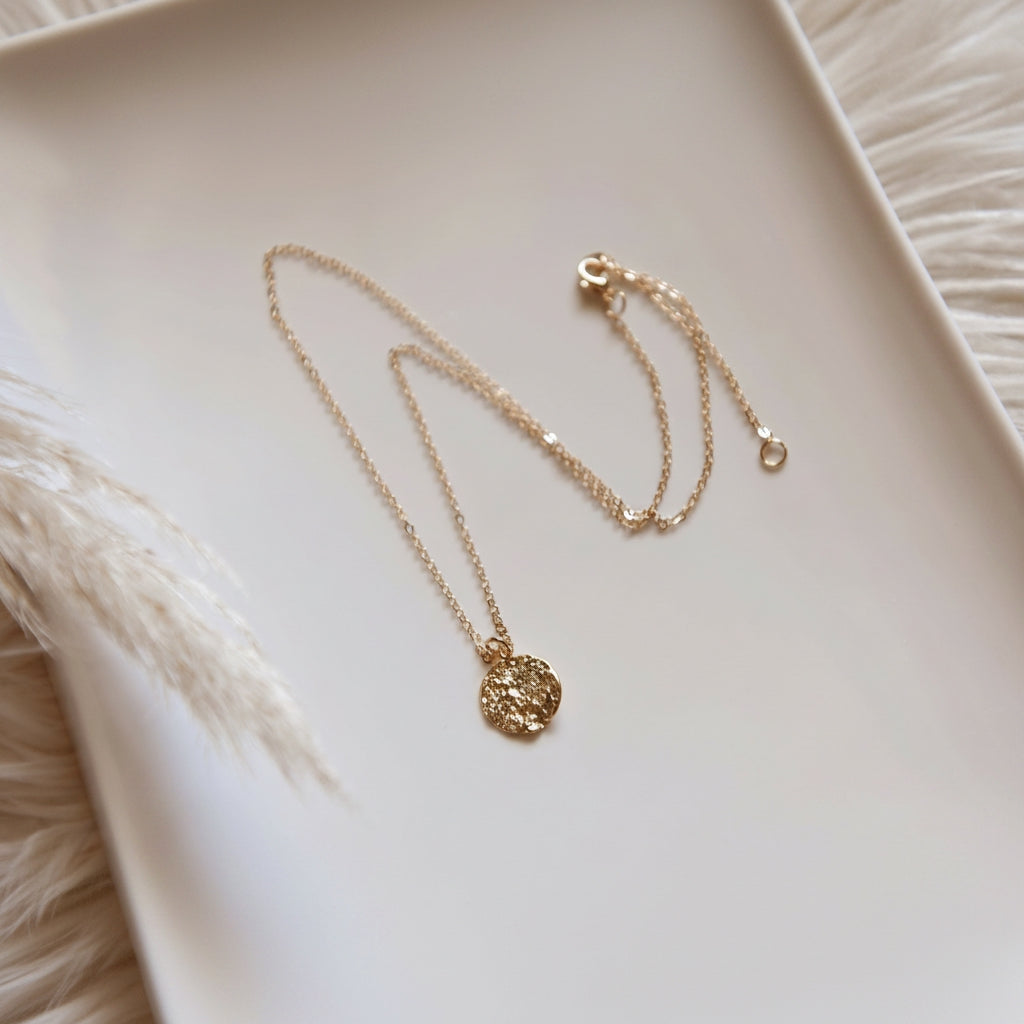 Matte Gold Pendant Necklace | THE HUBBELL COLLECTIVE