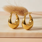 Puffy Teardrop Hoop Earrings | THE HUBBELL COLLECTIVE