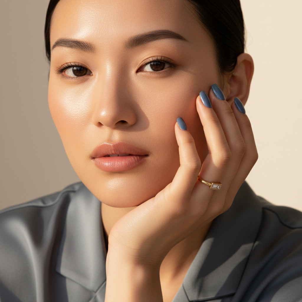 Classic Band Ring with Rectangle Zirconia Centrepiece | THE HUBBELL COLLECTIVE