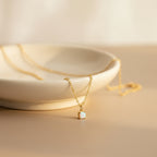 Tiffany Opal Solitaire Necklace | THE HUBBELL COLLECTIVE