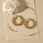 Knotted Rope Hoop Earrings | THE HUBBELL COLLECTIVE
