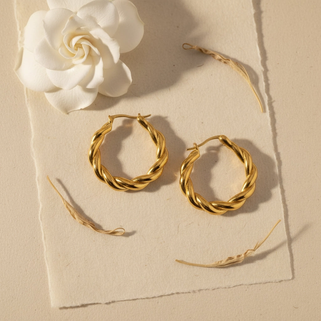 Knotted Rope Hoop Earrings | THE HUBBELL COLLECTIVE