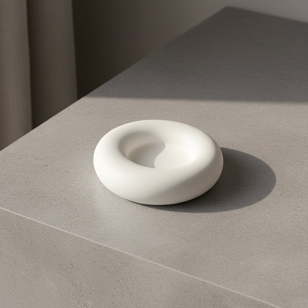 Handmade Jesmonite Round Trinket Tray | THE HUBBELL COLLECTIVE