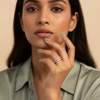 925 Sterling Silver CZ Wishbone Ring | THE HUBBELL COLLECTIVE