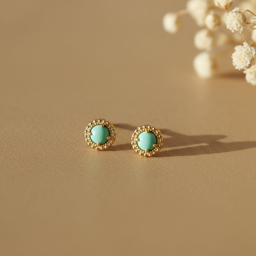 Yazmin Turquoise Stud Earrings | THE HUBBELL COLLECTIVE
